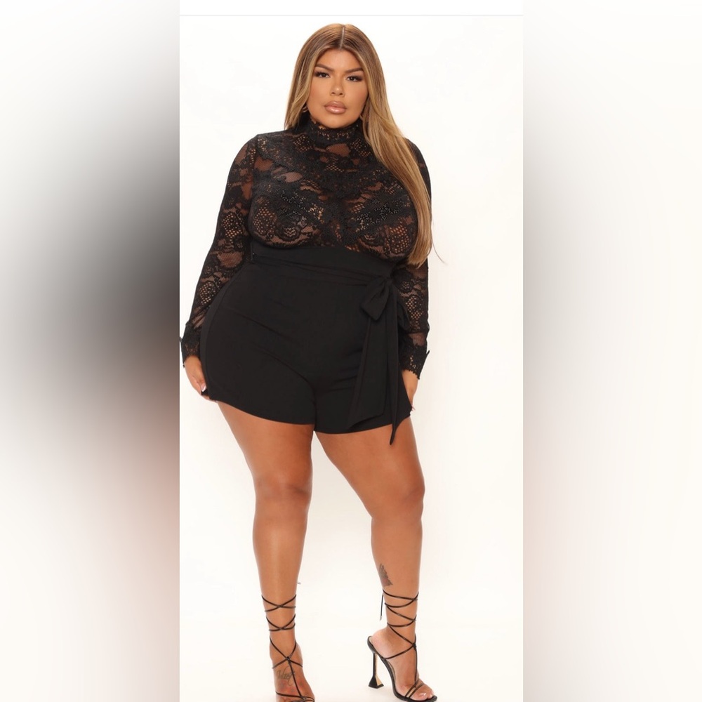 Fashion Nova Black High Waist Women's Shorts